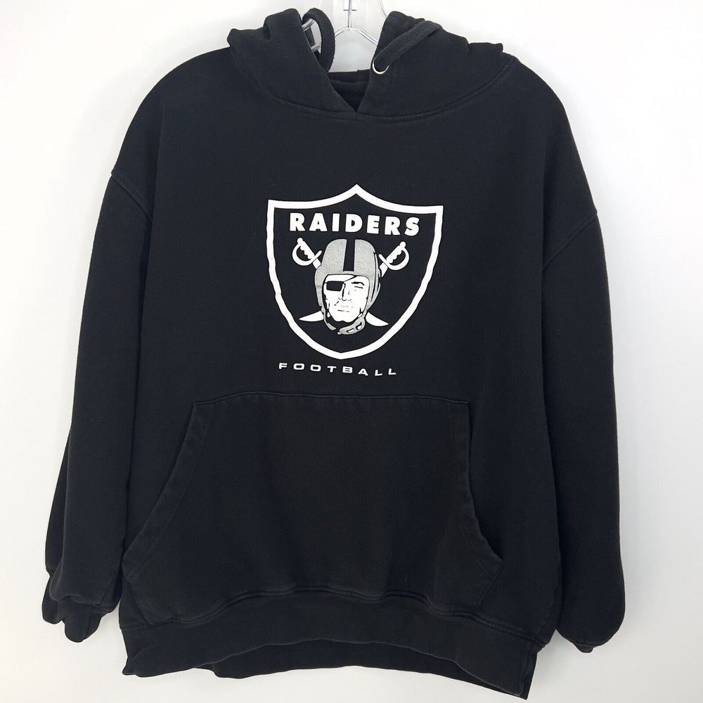 Raider’s Hoodie Black Pullover  1XL